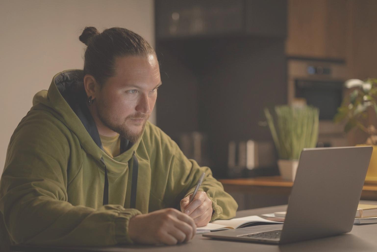 Students collaborating on financial analysis project